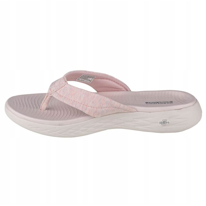Skechers On the Go 600-Sunbathe W 140000-LTPK Flip-Flops schwarz rosa 1
