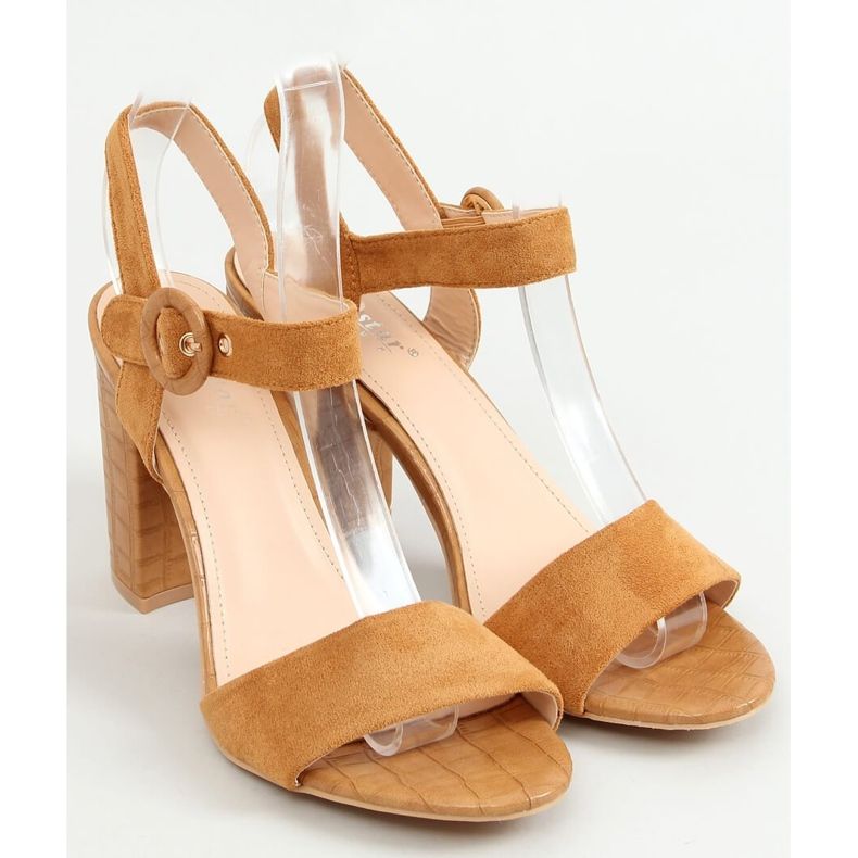 Camel Sandalen mit hohen Absätzen SL1008P Camel braun mehrfarbig 1