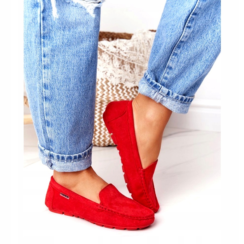 PH1 Rote San Marino Wildleder-Loafer für Damen 3