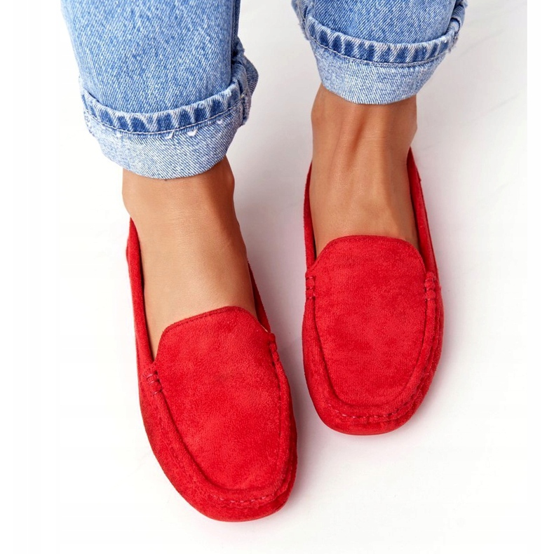 PH1 Rote San Marino Wildleder-Loafer für Damen 4