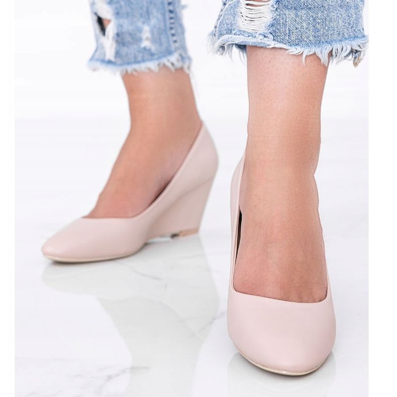 Keilpumpen Caffe rosa 1