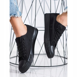 SHELOVET Sport schwarze Turnschuhe 1