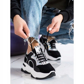 Sneaker auf der FASHION-Plattform schwarz silber- 2