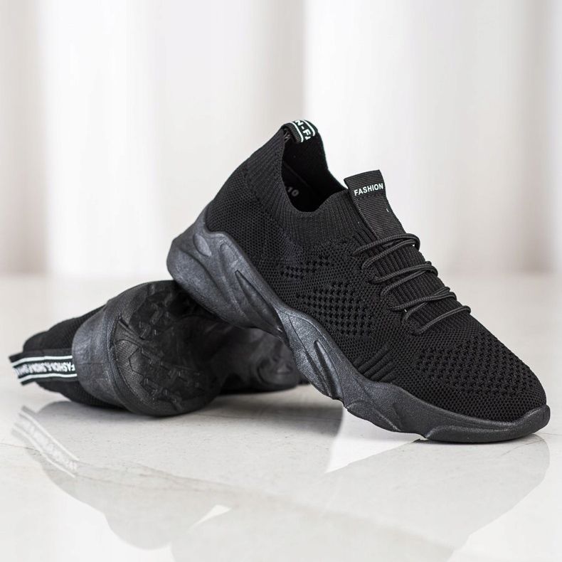 SHELOVET Sportschuhe zum Hineinschlüpfen schwarz 1