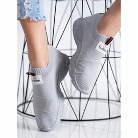 SHELOVET Modische Slip-On-Sneakers grau 2
