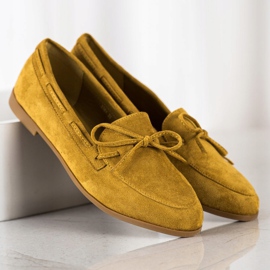 Coura Klassische Loafer gelb 1
