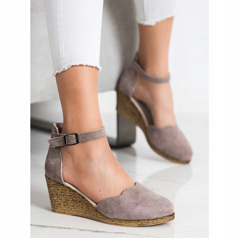 Filippo Keilsandalen aus Leder braun 1