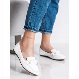 Kayla Lässige Loafer aus Öko-Leder weiß 1