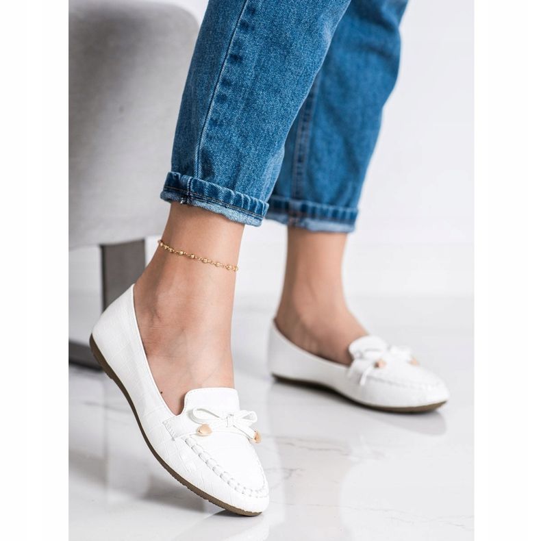 Kayla Lässige Loafer aus Öko-Leder weiß 1