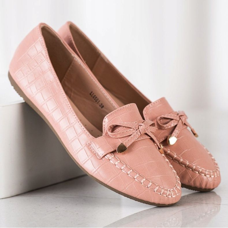 Kayla Lässige Loafer aus Öko-Leder rosa 1