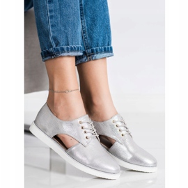 Forever Folie Modische Schuhe mit Cut-Out silber- 1