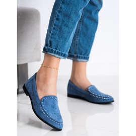 Coura Klassische Wildleder-Lords blau 1