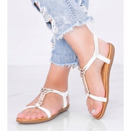 Weiße Sandalen für Damen von Liva 1