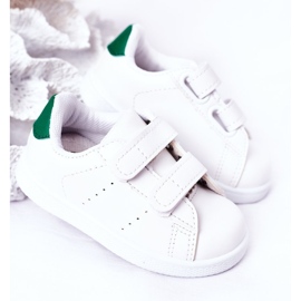 Kinderschuhe California in Weiß und Grün mit Klettverschluss 5