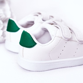 Kinderschuhe California in Weiß und Grün mit Klettverschluss 4