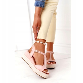 PG1 Rosa Graciosa Keilsandalen mit Zöpfen 2