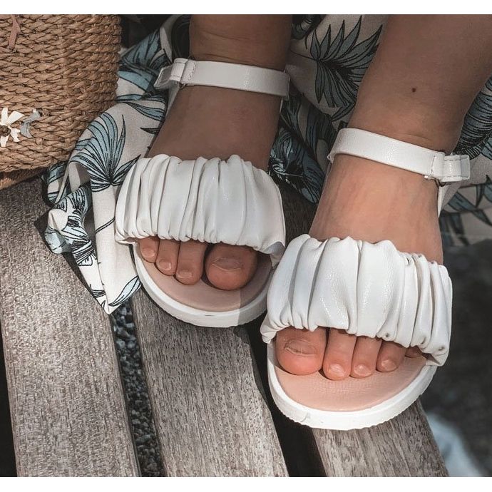 FR1 Kindersandalen mit Klettverschluss Weiß Aimy 5