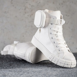 SHELOVET High-Top-Sneaker mit Tasche weiß 1