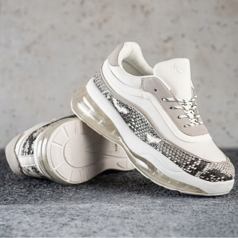 SHELOVET Sneakers auf einer transparenten Plattform weiß mehrfarbig 1