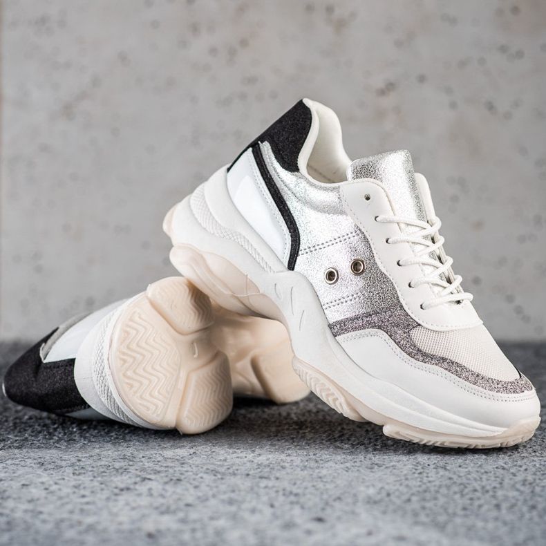 SHELOVET Bequeme modische Sneaker weiß mehrfarbig 1