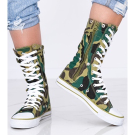 Find Your Self Grüne Camouflage-Sneaker 1