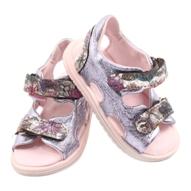 Sandalen auf Rüben Mazurek 1314 Amethyst Pearl lila silber 2