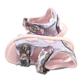 Sandalen auf Rüben Mazurek 1314 Amethyst Pearl violett silber- 3