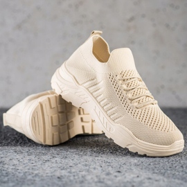 Sweet Shoes Lässige Slip-On-Sneakers beige 1