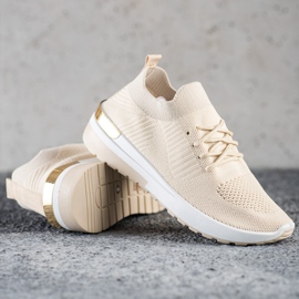 SHELOVET Bequeme Slip-On Sneakers beige 1