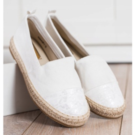 Bestelle Weiße Wildleder-Espadrilles 2