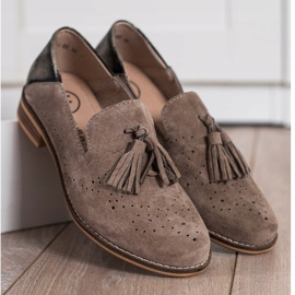 Filippo Lederherren mit Fransen braun 2