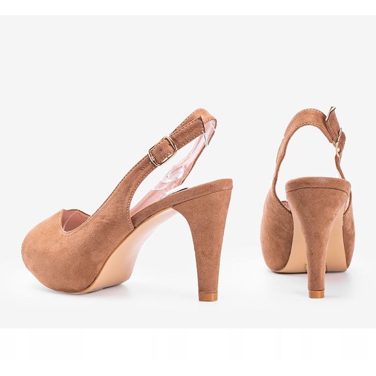 Juns braune Sandalen mit Stilettoabsatz 2