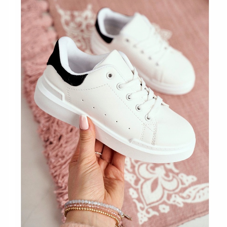 FRROCK Weiße Bilbo Kinder-Jugend-Sportschuhe schwarz 2