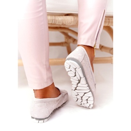 Rio Flore Umweltfreundliche Lederslipper Beige grau 4