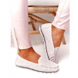 Rio Flore Umweltfreundliche Lederslipper Beige grau 3