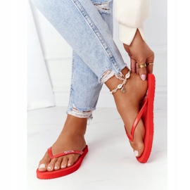 Damen Flip-Flops Big Star FF274A611 Rot 2