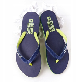 Damen Flip-Flops Big Star FF274A312 Marineblau navy blau grün 1