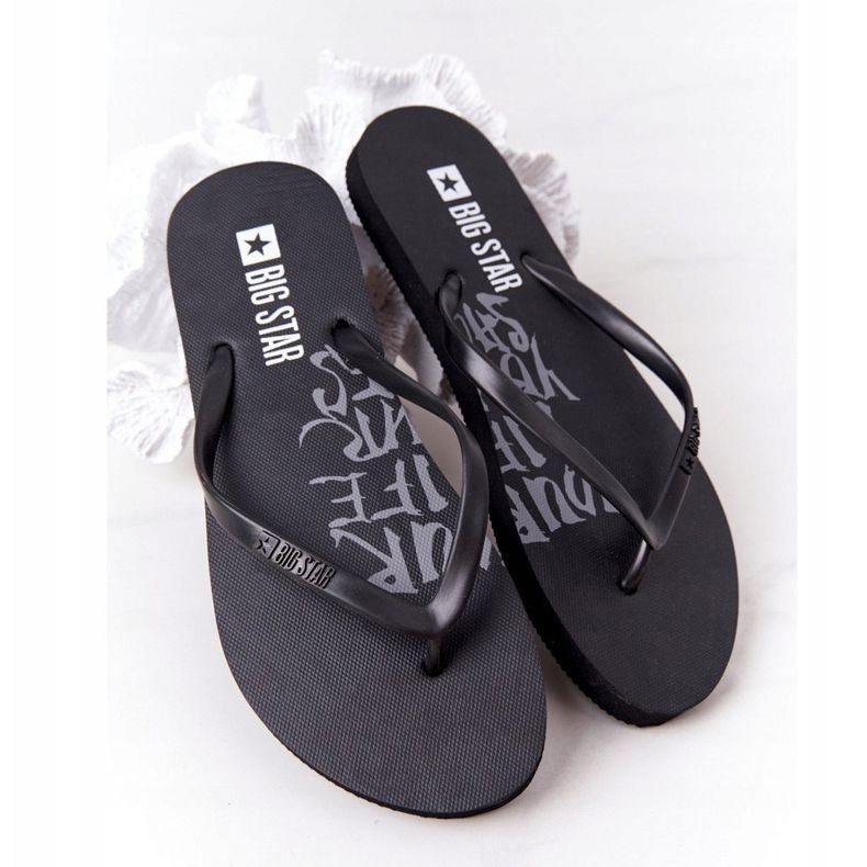 Damen Flip-Flops Big Star FF274A309 Schwarz 1
