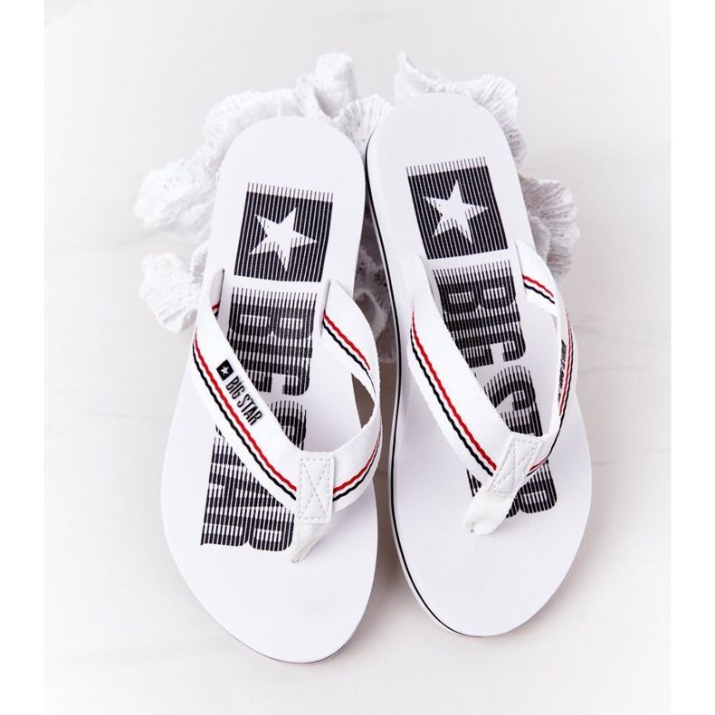 Damen Flip-Flops Big Star HH274A062 Weiß 1