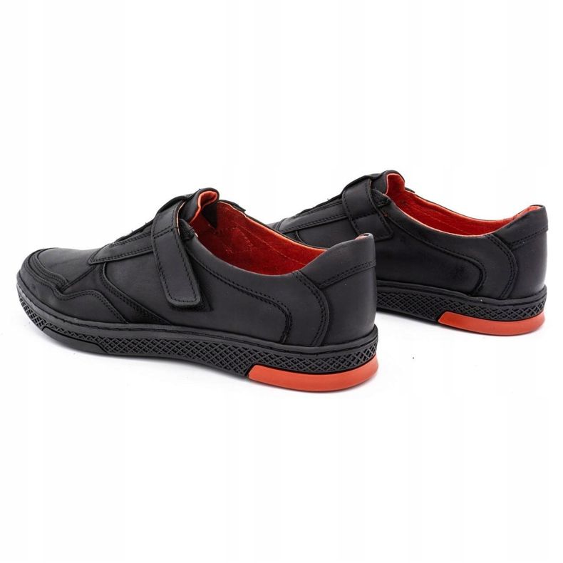 Polbut Herren Freizeit Lederschuhe 2102 schwarz 5