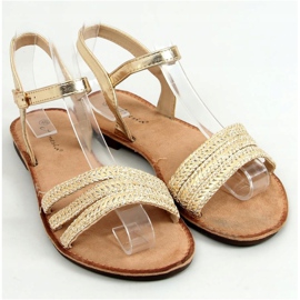 Goldene Damensandalen N-70 Gold 1