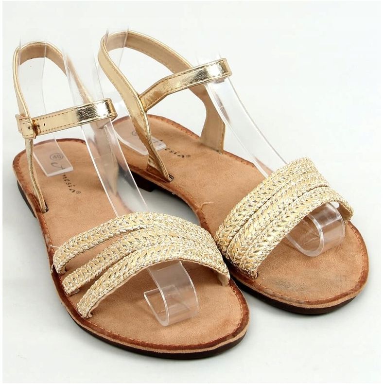 Goldene Damensandalen N-70 Gold 1