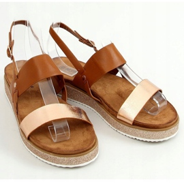 Damensandalen camel 100-138SA-1 Camel braun 1