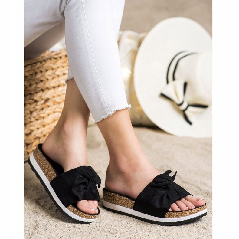 Evento Leichte Hausschuhe auf der Plattform schwarz 1