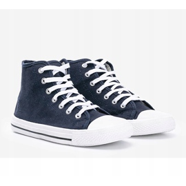 Marineblaue Herren-Sneakers Gin Ankle 1