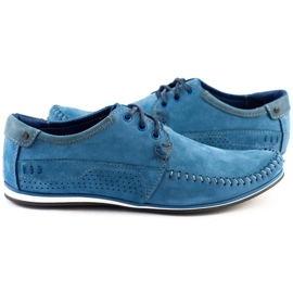 KOMODO Schuhe Herren Mokassins 875 blau 3