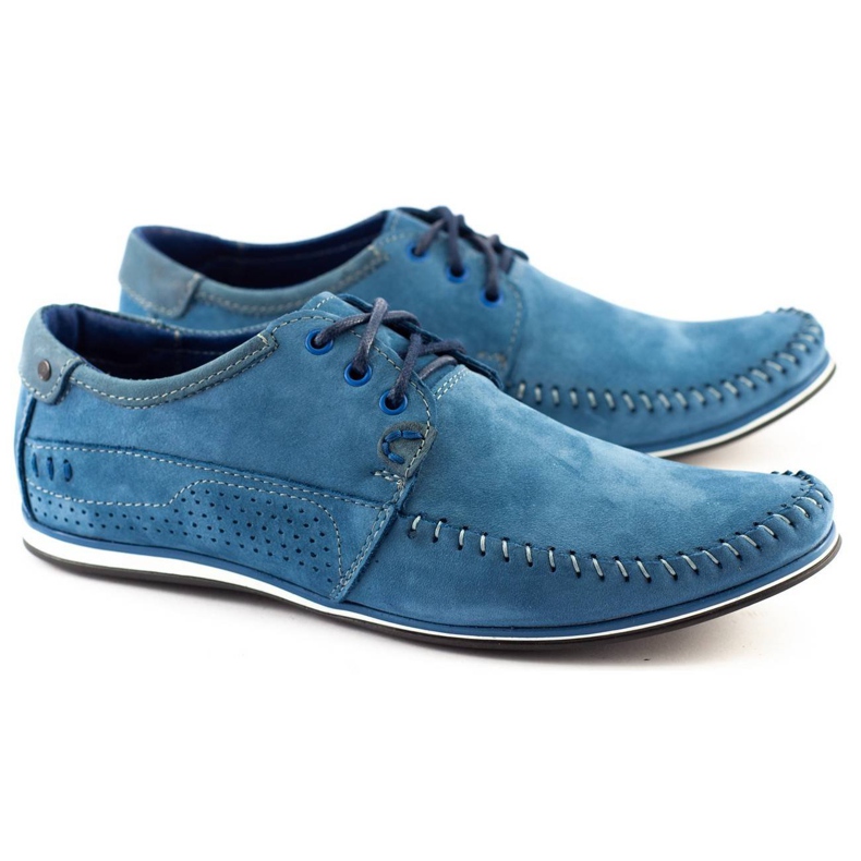 KOMODO Schuhe Herren Mokassins 875 blau 2