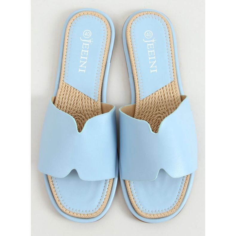 Blaue blaue Damenhausschuhe 395 Blau 1