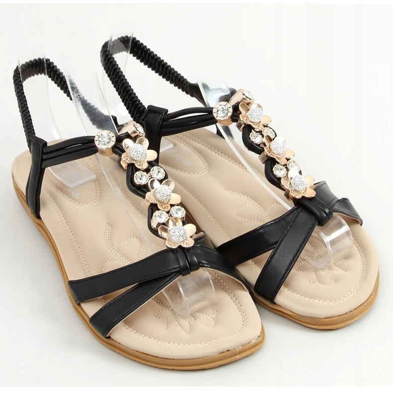 Schwarze Damensandalen CT-153 Black 1