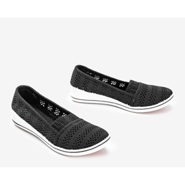 Schwarze Slip On Sneakers auf dem SoHo Wedge 1